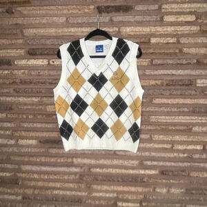 EP Pro La Costa Spa Golf Argyle Sweater Vest Size Medium